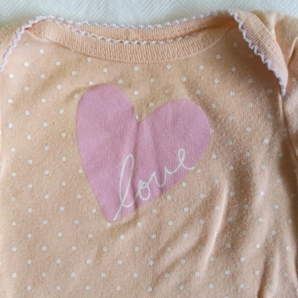 circo 2-pack long sleeve bodysuit diaper shirt bundle 0-3 months baby girl - Picture 3 of 12